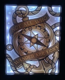 NEW! Custom 8x10 3D Lighted Shadow Box