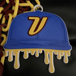 Venezuela Baseball Inspired Drip Hat Medallion w/ 42” Chain Custom 3D Print