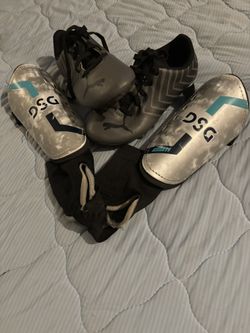 Soccer Cleats And Shin Guards