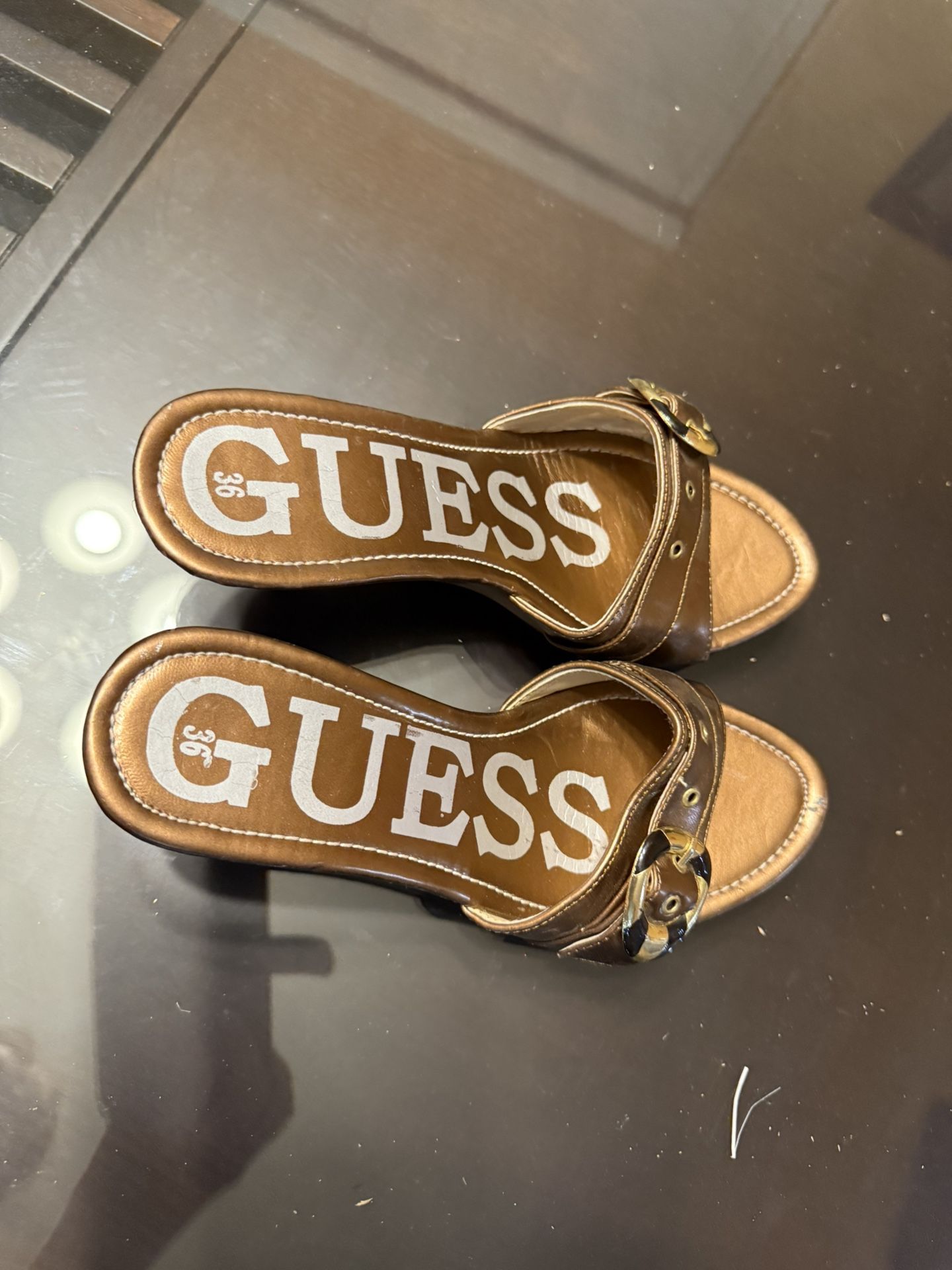 Guess sandals With Heels Size 5.5 -6