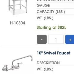 ULINE Utility Sink & Faucet 