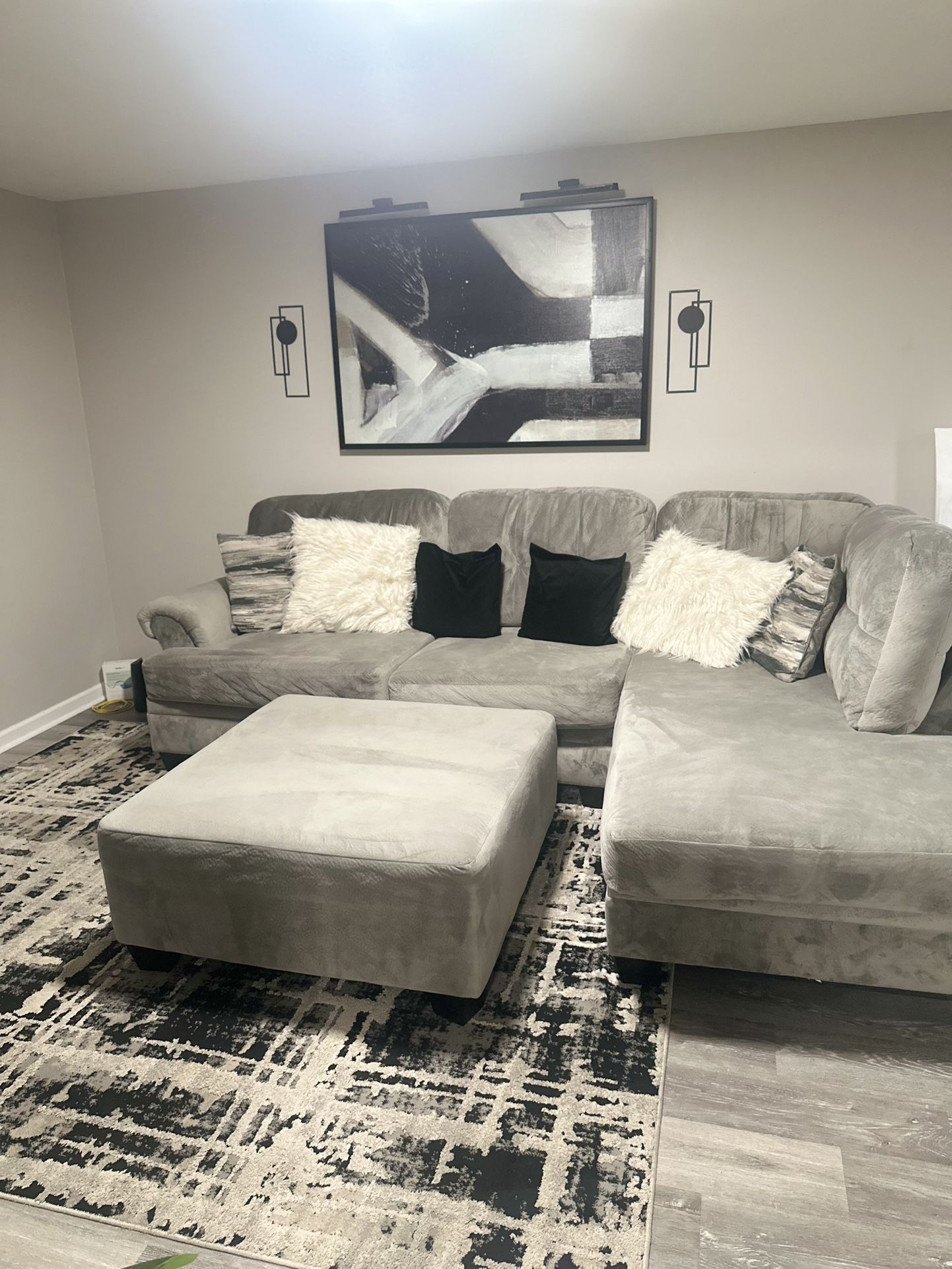 Couch And Ottoman For Sale