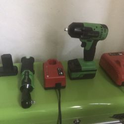 Snap On Impact Drill 3/8 18v And Ratchet 3/8  New 