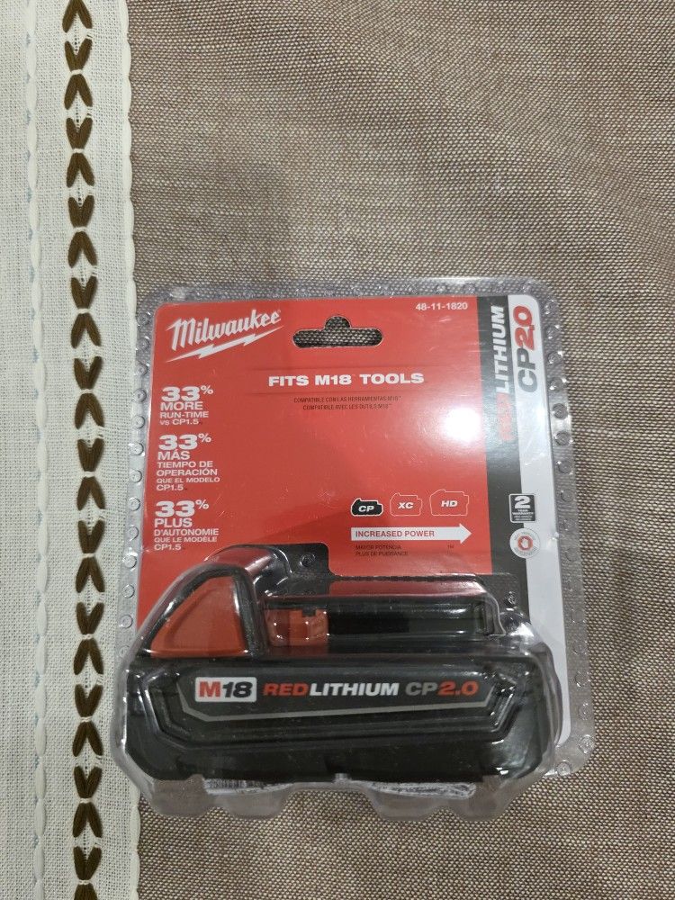 M18 18-Volt 2.0 Ah Lithium-Ion Compact Battery