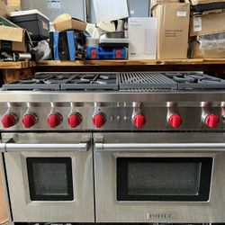 Wolf 48 Inch Freestanding Professional Gas Range