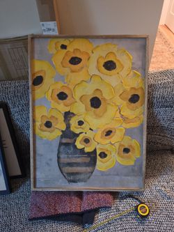 Flower wall art