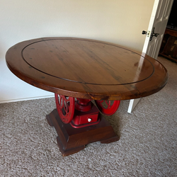 Antique Coffee Grinder Table