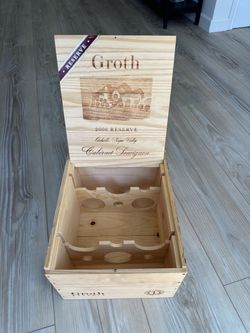 Groth Reserve Cabernet Sauvignon Wooden Wine Crate (2008)
