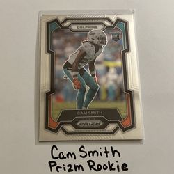 Cam Smith Miami Dolphins CB Prizm Rookie Card. 