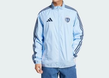 Adidas Sporting Kansas City MLS Reversible Anthem Jacket Size XL JE5625