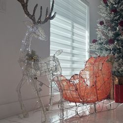 Reno de Navidad Con Trineo 🛷