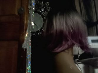 Purple grey good condition wig