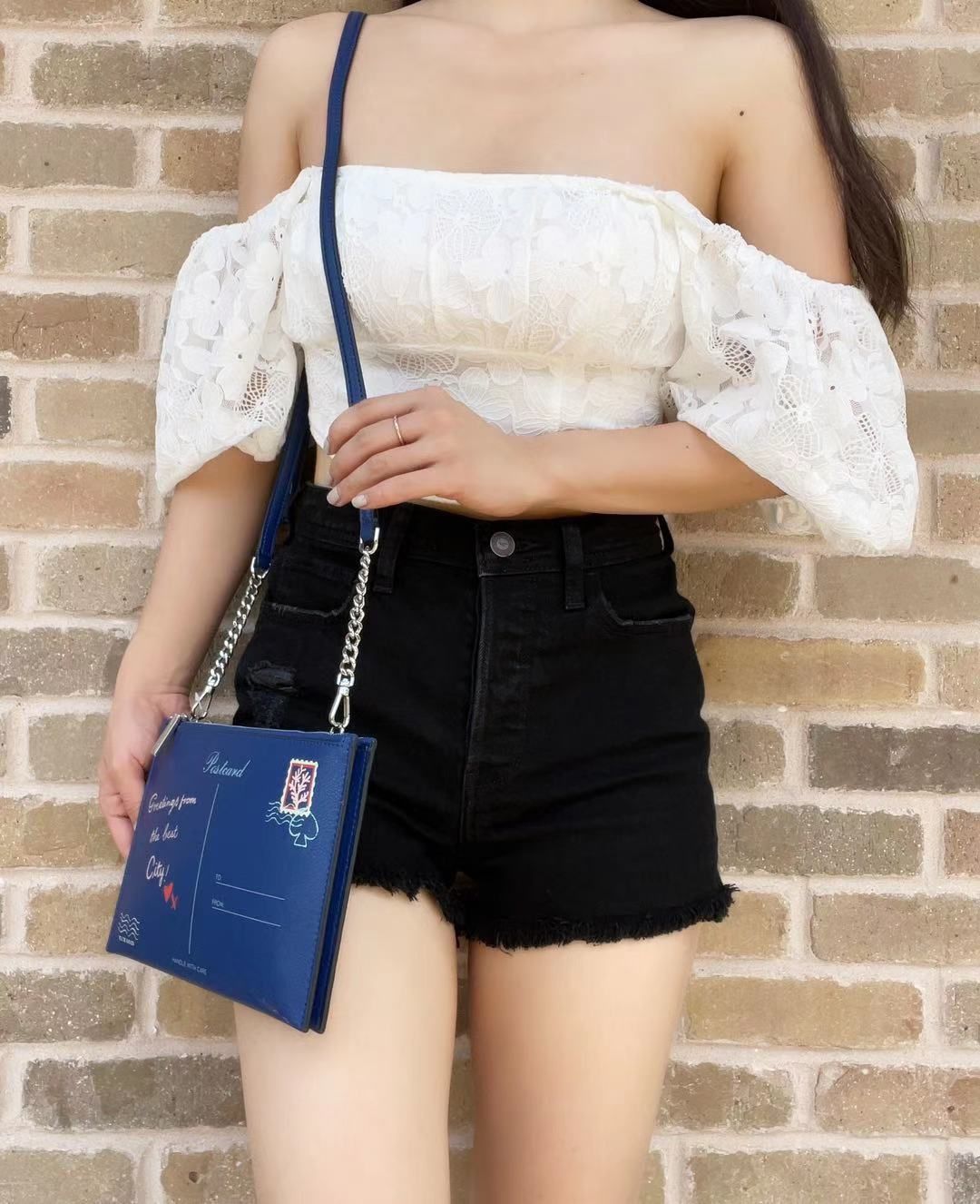 Kate Spade Bon Voyage Off the Grid Postcard Double Zip Crossbody