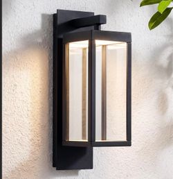 Modern Black Outdoor Wall Sconce Light
