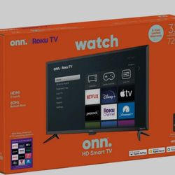 Brand New! 32 Inch Onn Roku Tv 
