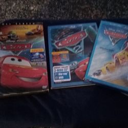 Cars 1 2 3 And Planes Blue Ray Brand New