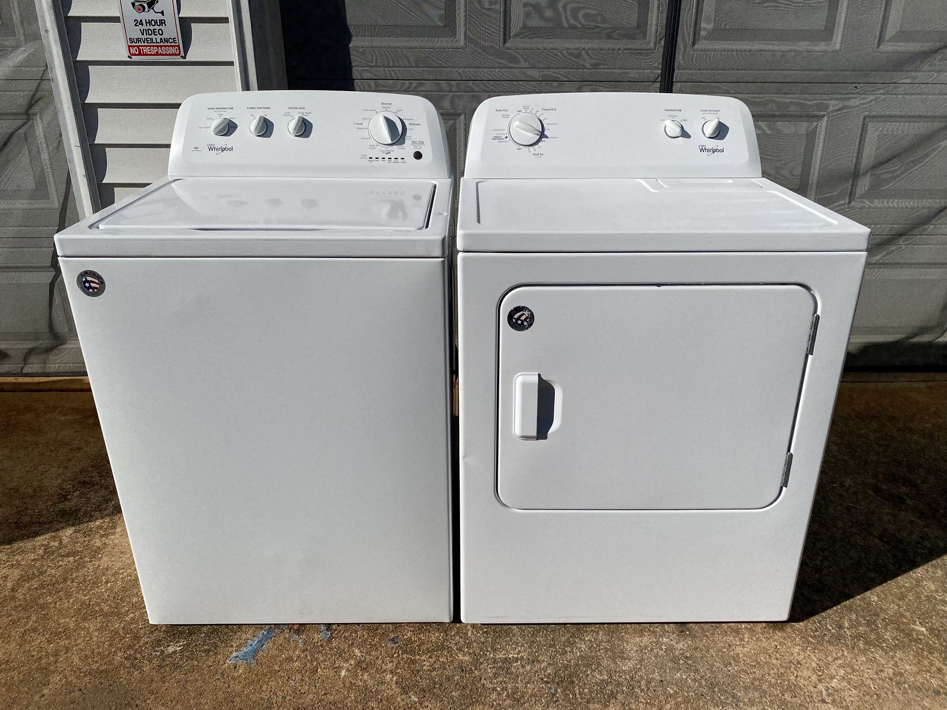 Whirlpool Top Load Matching Washer and Dryer Set – All...