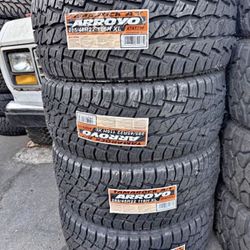 285/45/22 Arroyo Tamarock All Terrain Set Of (4) New Tires 