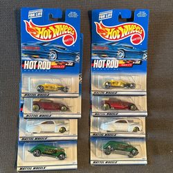 2000 Hot Wheels Hot Rod Magazine Set Of 4 (x2)