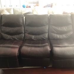 Leather Reclining Couch Set from Ashley Furniture!