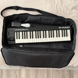 M-Audio Keystation 49es MIDI Keyboard Controller BUNDLE w/ SP-2 Sustain Pedal & Gig Bag