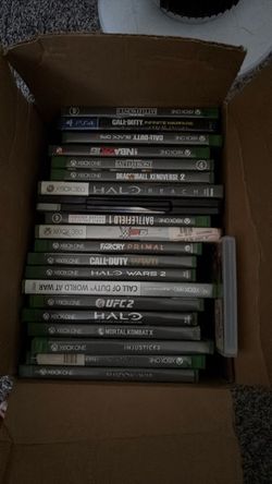 Box of a lot of games