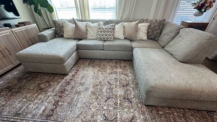 Large Double chaise Sectional Sofa