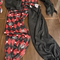 Kids Scary Clown Costume M (8-10)