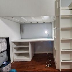 Twin Bed/ Desk Combo