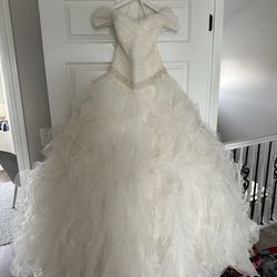 Ruffled Wedding Dress
