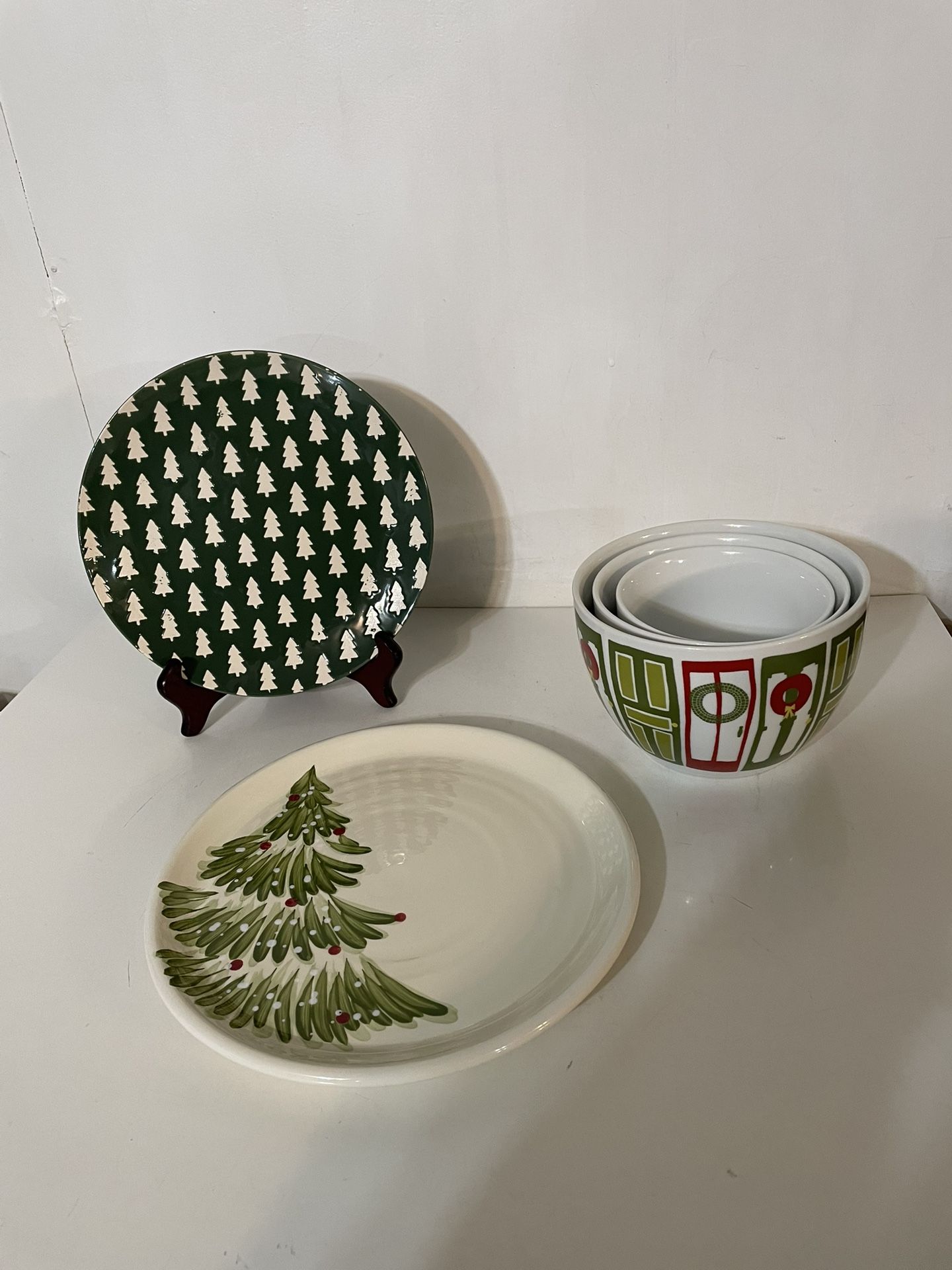 Crate & Barrel Christmas Dishes
