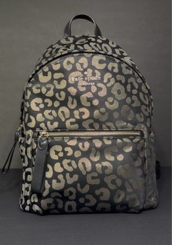 Kate Spade Chelsea Metallic Leopard Backpack – Spot On Style