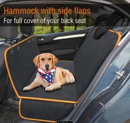 Dog Car Seat Cover Hammock with Side Flaps