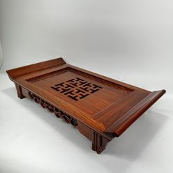 Chinese Rosewood HuangHuaLi Hardwood Cha Pan Tea Tray “Tang Dynasty Tea Art”