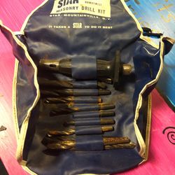 Vintage STAR Masonry Drill Bit Set – Rusty but Complete