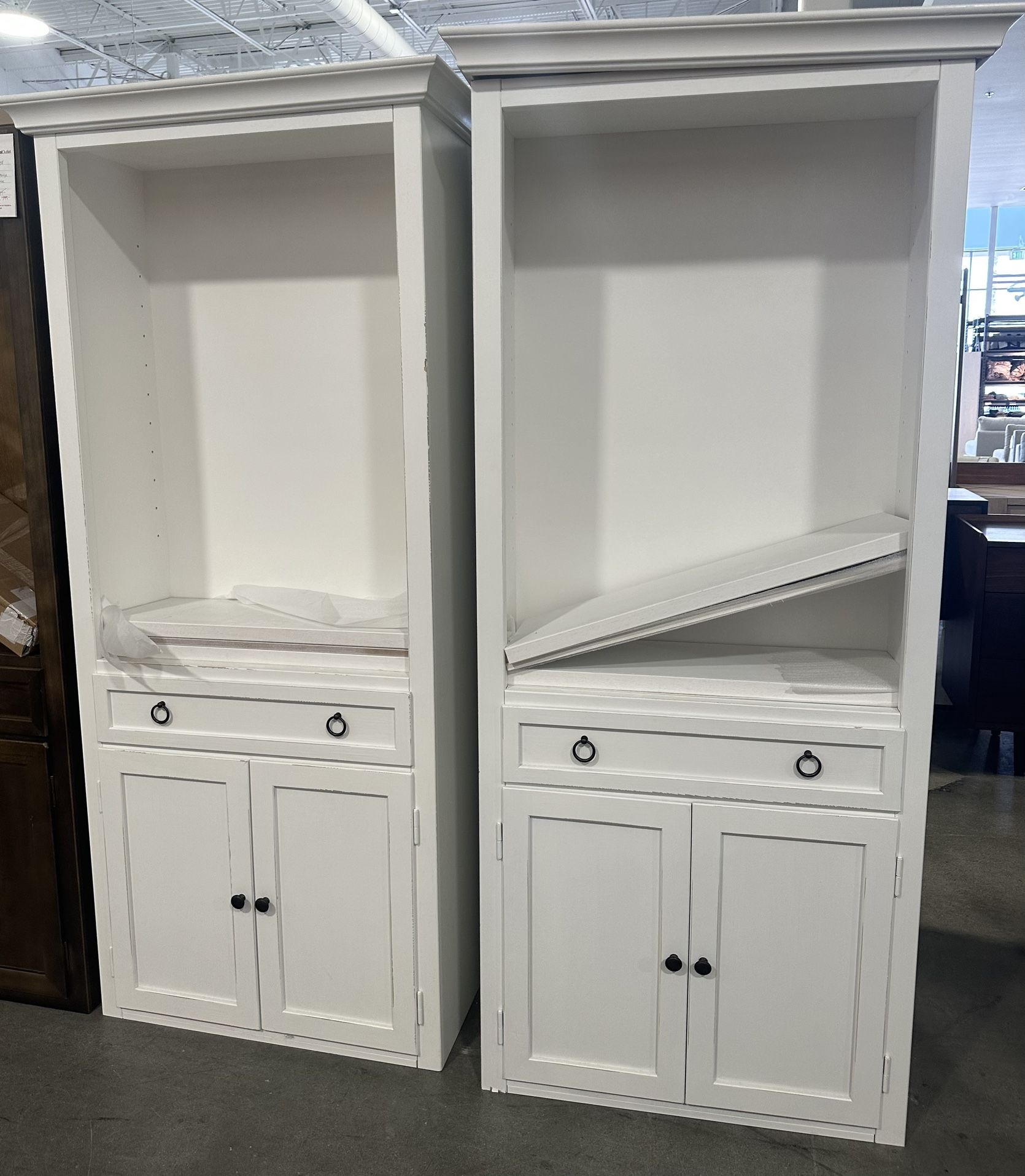 New Crate & Barrel Bookcase/China Cabinet/entertainment Unit