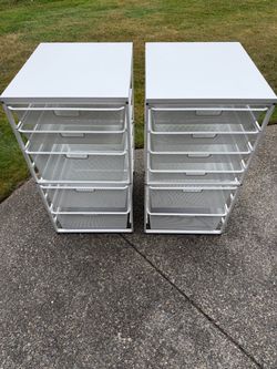 Set of 2 Mesh closet drawers