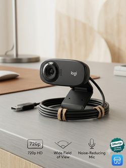 Logitech C270 HD Webcam (720p / Built-in Mic)