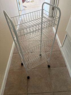 Rolling storage cart
