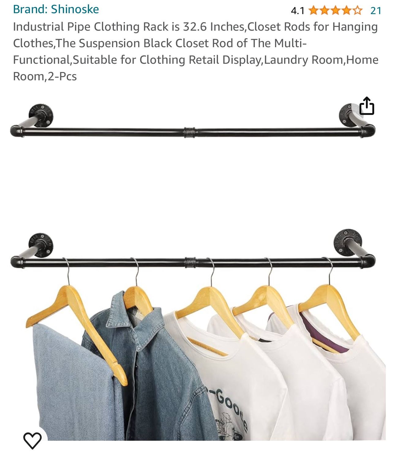 Industrial Pipe Clothing Rods