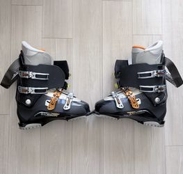 Salomon Performa Alpine Ski Boots Mens Size 29.0 US 11.5 Black Gray Orange