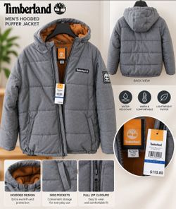 Timberland boys 'hooded puffer jacket'