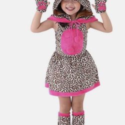 HALLOWEEN COSTUME for KIDS PINK HOODED CHEETAH size 3T to 5T NEW.   FIRM PRICE.  IN EAGLE ROCK  