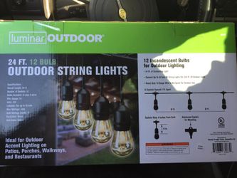 24ft Outside String Lights