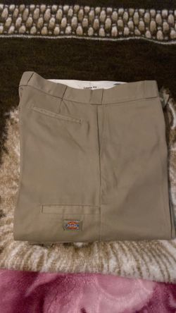 Khaki double knee dickies size 32 by 30