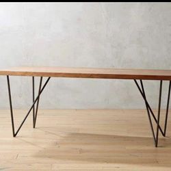 CB 2 Crate and Barrel Dilllion  Acacia  Room table 
