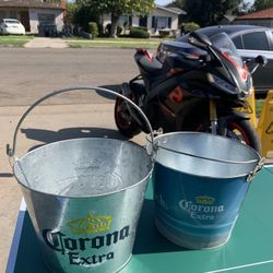 Cubetas Con Logo  Corona .!!!