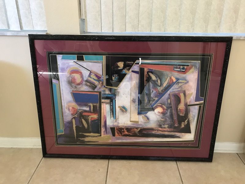 Art work Abstract Art professionally framed