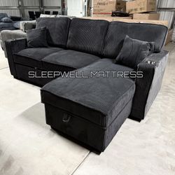 New Black Sofa 