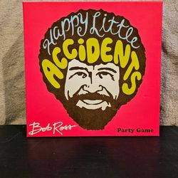 Bob Ross “Happy Little Accidents” Party Game By Big G Creative, NEW
